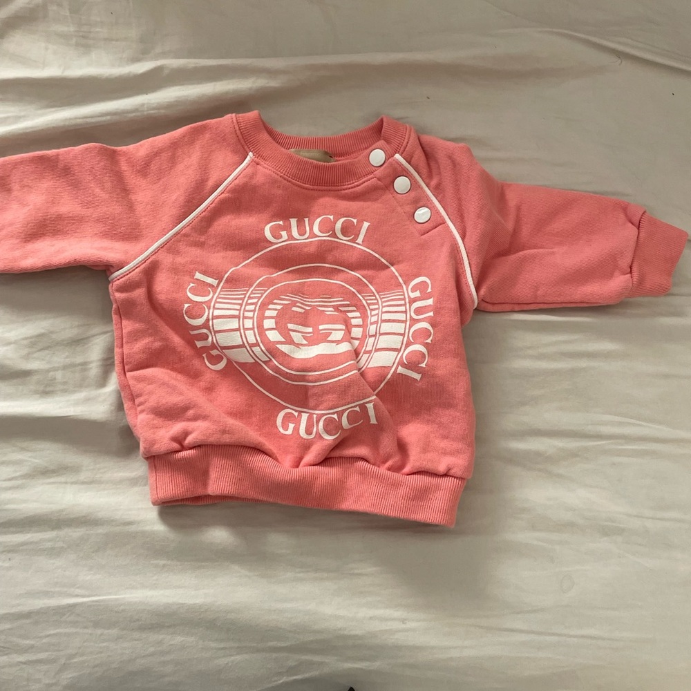 Pink Gucci baby shirt